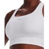 imageUnder Armour Womens Crossback Longline MidImpact Sports BraBra100 White   Mod Gray