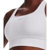 imageUnder Armour Womens Crossback Longline MidImpact Sports BraBra100 White   Mod Gray