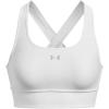 imageUnder Armour Womens Crossback Longline MidImpact Sports BraBra100 White   Mod Gray