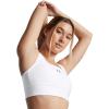 imageUnder Armour Womens Crossback Longline MidImpact Sports BraBra101 White   Black