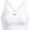 imageUnder Armour Womens Crossback Longline MidImpact Sports BraBra101 White   Black