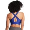 imageUnder Armour Womens Crossback Longline MidImpact Sports BraBra400 Team Royal   Black