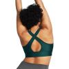 imageUnder Armour Womens Crossback Longline MidImpact Sports BraBra449 Hydro Teal   White
