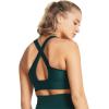 imageUnder Armour Womens Crossback Longline MidImpact Sports BraBra449 Hydro Teal   White