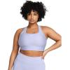 imageUnder Armour Womens Crossback Longline MidImpact Sports BraBra539 Celeste   White