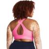 imageUnder Armour Womens Crossback Longline MidImpact Sports BraBra682 Fluo Pink   White