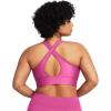 imageUnder Armour Womens Crossback Longline MidImpact Sports BraBra686 Astro Pink   Black