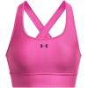 imageUnder Armour Womens Crossback Longline MidImpact Sports BraBra686 Astro Pink   Black