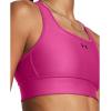 imageUnder Armour Womens Crossback Longline MidImpact Sports BraBra686 Astro Pink   Black