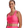 imageUnder Armour Womens Crossback Longline MidImpact Sports BraBraPink Shockposh Pink