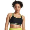 imageUnder Armour Womens Crossback Mid Impact Sports Bra003 Black   Lime Yellow