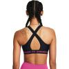 imageUnder Armour Womens Crossback Mid Impact Sports Bra004 Black  Black  Astro Pink