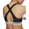 imageUnder Armour Womens Crossback Mid Impact Sports Bra007 Black  White  Black