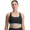 imageUnder Armour Womens Crossback Mid Impact Sports Bra007 Black  White  Black