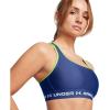 imageUnder Armour Womens Crossback Mid Impact Sports Bra432 Tech Blue  Retro Green  White