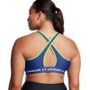 imageUnder Armour Womens Crossback Mid Impact Sports Bra432 Tech Blue  Retro Green  White