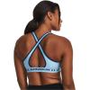 imageUnder Armour Womens Crossback Mid Impact Sports Bra490 Blizzard   Varsity Blue