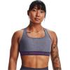 imageUnder Armour Womens Crossback Mid Impact Sports Bra558 Tempered Steel Light Heather   Strobe