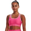imageUnder Armour Womens Crossback Mid Impact Sports Bra640 Pink Punk   White