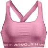 imageUnder Armour Womens Crossback Mid Impact Sports Bra669 Pace Pink Light Heather   Prime Pink