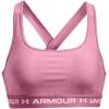 imageUnder Armour Womens Crossback Mid Impact Sports Bra669 Pace Pink Light Heather   Prime Pink