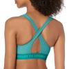 imageUnder Armour Womens Crossback Mid Impact Sports Bra722 Coastal Teal   Lime Surge