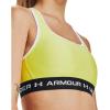 imageUnder Armour Womens Crossback Mid Impact Sports Bra743 Lime Yellow   White