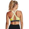 imageUnder Armour Womens Crossback Mid Impact Sports Bra743 Lime Yellow   White
