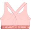 imageUnder Armour Womens Crossback Mid Impact Sports BraBeta Tint 658Stardust Pink