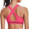 imageUnder Armour Womens Crossback Mid Impact Sports BraCerise 653Black