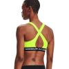 imageUnder Armour Womens Crossback Mid Impact Sports BraHighvis Yellow 731White