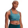 imageUnder Armour Womens Crossback Mid Impact Sports BraLegion Blue Light Heather 400Breeze