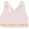 imageUnder Armour Womens Crossback Mid Impact Sports BraRetro Pink Light Heather 676Beta