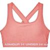 imageUnder Armour Womens Crossback Mid Impact Sports BraStardust Pink Light Heather 649White