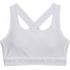 imageUnder Armour Womens Crossback Mid Impact Sports BraWhite 100Halo Gray