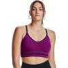imageUnder Armour Womens Seamless Low Long Bra573 Mystic Magenta  Black  Black