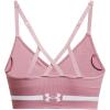 imageUnder Armour Womens Seamless Low Long Bra697 Pink Elixir  Pink Elixir  White