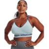 imageUnder Armour Womens Seamless Low Long BraBreaker Blue 478White