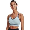 imageUnder Armour Womens Seamless Low Long BraBreaker Blue 478White