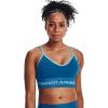 imageUnder Armour Womens Seamless Low Long BraCruise Blue 899Electric Tangerine