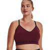imageUnder Armour Womens Seamless Low Long BraLeague Red 626Black
