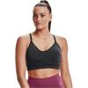 imageUnder Armour Womens Seamless Low Long BraPitch Gray 012Black
