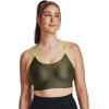 imageUnder Armour Womens UA Infinity High Sports Bra390 Marine Od Green  Lime Yellow  Marine Od Green