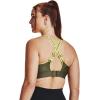 imageUnder Armour Womens UA Infinity High Sports Bra390 Marine Od Green  Lime Yellow  Marine Od Green