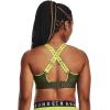imageUnder Armour Womens UA Infinity High Sports Bra390 Marine Od Green  Lime Yellow  Marine Od Green