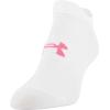 imageUnder Armour womens Essential 20 Lightweight No Show Socks 6pairsWhiteCerise Assorted