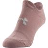 imageUnder Armour womens Essential 20 No Show Socks 6pairs DiscontinuedPink Elixir Assorted Lockedin Fit