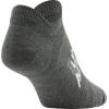imageUnder Armour womens Essential 20 No Show Socks 6pairs DiscontinuedPitch Gray Assorted Lockedin Fit
