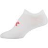 imageUnder Armour womens Essential 20 No Show Socks 6pairs DiscontinuedWhite Assorted