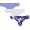 imageUnder Armour Womens 3pack Pure Stretch No Show Thong Underwear Allday Comfort ampamp Ultrasoft Fit495 Baja Blue  Sonar Blue  Sonar Blue